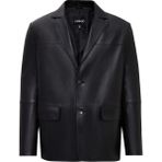 Derimod Rodrygo Erkek Siyah Blazer Deri Ceket 25WGD6565U4 - 3XL