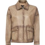 Derimod Susan Kadın Bej Deri Ceket 24WGE5274NC - XL