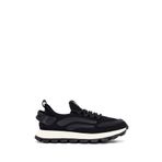 Derimod Zero Erkek Siyah Bağcıklı Kalın Tabanlı Kumaş Sneaker 25SFD69406F