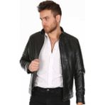Derimont Deri Erkek Casual Hakim Yaka Deri Mont - 2XL - Renkli