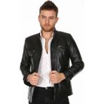 Derimont Deri Erkek Düz Model Casual Deri Mont - 2XL - Renkli