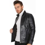 Derimont Deri Erkek Düz Model Spor Deri Mont - XL - Renkli