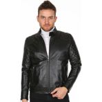 Derimont Deri Erkek Omuz İşlemeli Spor Deri Mont - 2XL - Renkli