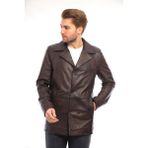 Derimont Erkek Deri Mont - EM02024 - 3XL - 213-Kahverengi