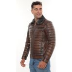 DERiMONTAYA %100 Hakiki Kuzu Deri Mont Ceket Kahverengi - 0-Kahverengi