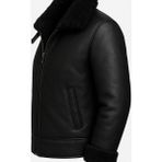 DERİMONTAYA Hakiki İçi Kürk Deri Mont Siyah - 001-Siyah - 3XL
