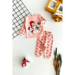 Derin Bebe Neşeli Bebekler Baby Kardan Adamlı Baby Du& Baby Daisy DuBaskılı Pijama Takım Somon - 6 - 9 Ay