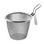 Derin Fritöz Sepeti Yuvarlak Paslanmaz Çelik Fry Fry Sepetler Patates Kızartması Soğan Halkaları İçin Tutuklu Tavuk Pasta 304 Paslanmaz Çelik 11cm Çap 90g Ağırlık