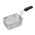Derin Kızartma Sepeti Derin Fritöz İçin Saplı Paslanmaz Çelik Kızartma Sepeti, Tavuk Butları, Patates Kızartması, Tavuk Filetosu Kızartabilir Pişirme Aracı(Orta)