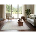 Derin Sisal Gri Bordürlü Krem Balık Sırtı Jüt Sisal Dekoratif Kaymaz Taban Yıkanabilir Halı | St01 80 X 300