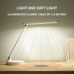 Derin Stok 40 LED Çalışma Okuma Işığı Kademeli Masa Lambası Ayarlanabilir Renk Tonu ve Parlaklık