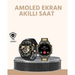 Derin Stok Amoled Ekran Akıllı Saat Uyku Nabız Adım Ölçer Su Geçirmez