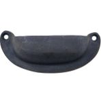 Derin Stok Antika Tarz Dekoratif Pirinç Düz Tas Mobilya Kulbu - 37X87 Mm, Oksit