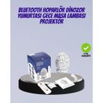 Derin Stok Bluetooth Bağlantılı Dinozor Yıldız Projektör Gece Lambası Uyku Yardımcısı