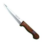 Derin Stok Bursa Kurban Kasap Bıçağı No:1, 14 Cm, Ahşap Gül Sap - 001-Renkli