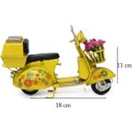 Derin Stok Dekoratif Metal Scooter Sepetli