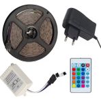 Derin Stok Dış Mekan Animasyonlu+Adaptör Rgb Şerit LED 5 Mt.