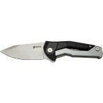 Derin Stok Dpxgear Sugga 915B Bk Siyah &amp; Beyaz Kamp / Çakı 17,5cm - Yarı Otomatik, Kemerlikli, Kut