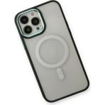 Derin Stok Iphone 14 Kılıf Room Magneticsafe Silikon - Köknar Yeşili