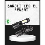 Derin Stok Odak Ayarlı 2000 Lümen Şarjlı LED El Feneri - Seçenek