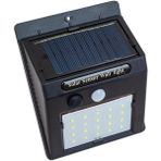 Derin Stok PM-4528 Solar Sensörlü Duvar Tipi 20 Ledli Beyaz LED Aplik
