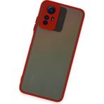 Derin Stok Redmi Note 12S Kılıf Montreal Silikon Kapak - Kırmızı