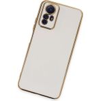 Derin Stok Redmi Note 12S Kılıf Volet Silikon - Beyaz