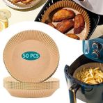 Derin Stok Yuvarlak Airfryer Pişirme Kağıdı - 001-Renkli