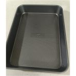 Derin Teflon Fırın Tepsisi 37X27 Cm, Dayanıklı ve Kullanışlı Mutfak Gereci - Seçenek 1 - Antrasit