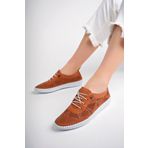 Deripabuc DP62-8001 Hakiki Deri Taba Baskı Kadın Casual Ayakkabı