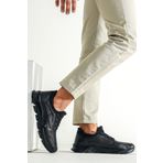 Deripabuc MRD15-0245 Hakiki Deri Siyah Erkek Casual Ayakkabı