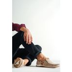 Deripabuc MRD15-3004 Hakiki Deri Bej Nubuk Erkek Casual Ayakkabı