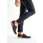 Deripabuc MRD15-3004 Hakiki Deri Kahverengi Nubuk Erkek Casual Ayakkabı