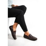 Deripabuc MRD23-0111 Hakiki Deri Kahverengi Erkek Deri Casual Ayakkabı
