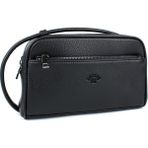 Derise Club Erkek Siyah El Çantası Portföy Çanta Iki Bölmeli El Çantası Clutch Çanta