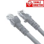 DERKAB 25 Metre CAT6 Network-Ağ-Ethernet Kablosu Gri