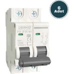 Derko 6 Adet 2 Kutup Dc 10KA 32 Amper C Tipi Otomatik Sigorta (500V Dc)