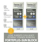 Derma CC Laboraties Forte Plus SPF50+ Yüksek Koruma Katmanlı Koruyucu 2x50 ml Güneş Kremi