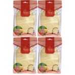 Derma Naturel Loofah Kabak Banyo ve Yüz Lifi, 15x24 cm, 4'lü Set