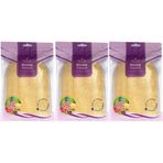 Derma Naturel Loofah Kabak Havlu Banyo Eldiveni, 15x24 cm, 3'lü Set