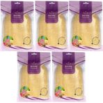 Derma Naturel Loofah Kabak Havlu Banyo Eldiveni, 15x24 cm, 5'li Set