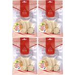 Derma Naturel Loofah Yüz Temizleme ve Siyah Nokta Peeling, Doğal Kabak Lifi, 4'lü Set