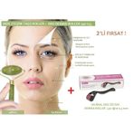 Derma Roller Jade Roller Yeşim Taşı Cilt Yenileme Seti 2li Set