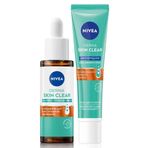 Derma Skin Clear Dengeleyici ve Sivilce Karşıtı Serum 30ml ve Gece Arındırıcı Krem 40ml, Niasinamid