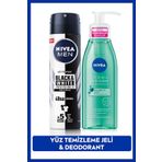 Derma Skin Clear Sivilce Karşıtı Yüz Temizleme Jeli 150ml, Erkek Sprey Deodorant Black&White 150ml