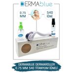 Dermablue 0.75mm Dermaroller 540 Titanyum Iğneli Orijinal Derma R