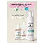 Dermacia Labs Akne ve Leke Karşıtı Mini Cilt Bakım Seti %10 Azelaik+%5 Niacinamide+Köpük, Zinc Pca, Vitamin E