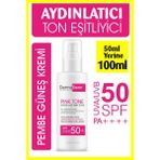 Dermaderm Güneş Kremi 100 ml Sunblock Tone Up Base Pink SPF 50+ /Pa ++++