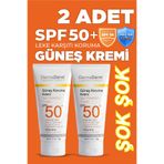 DermaDerm Güneş Kremi SPF 50+ Yüksek UVA/UVB Korumalı 100 gr (2 Adet)
