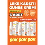 DermaDerm Laboratories Leke Karşıtı Güneş Kremi SPF 50+ Nanosome V Teknolojisi 100 gr (3 Adet)